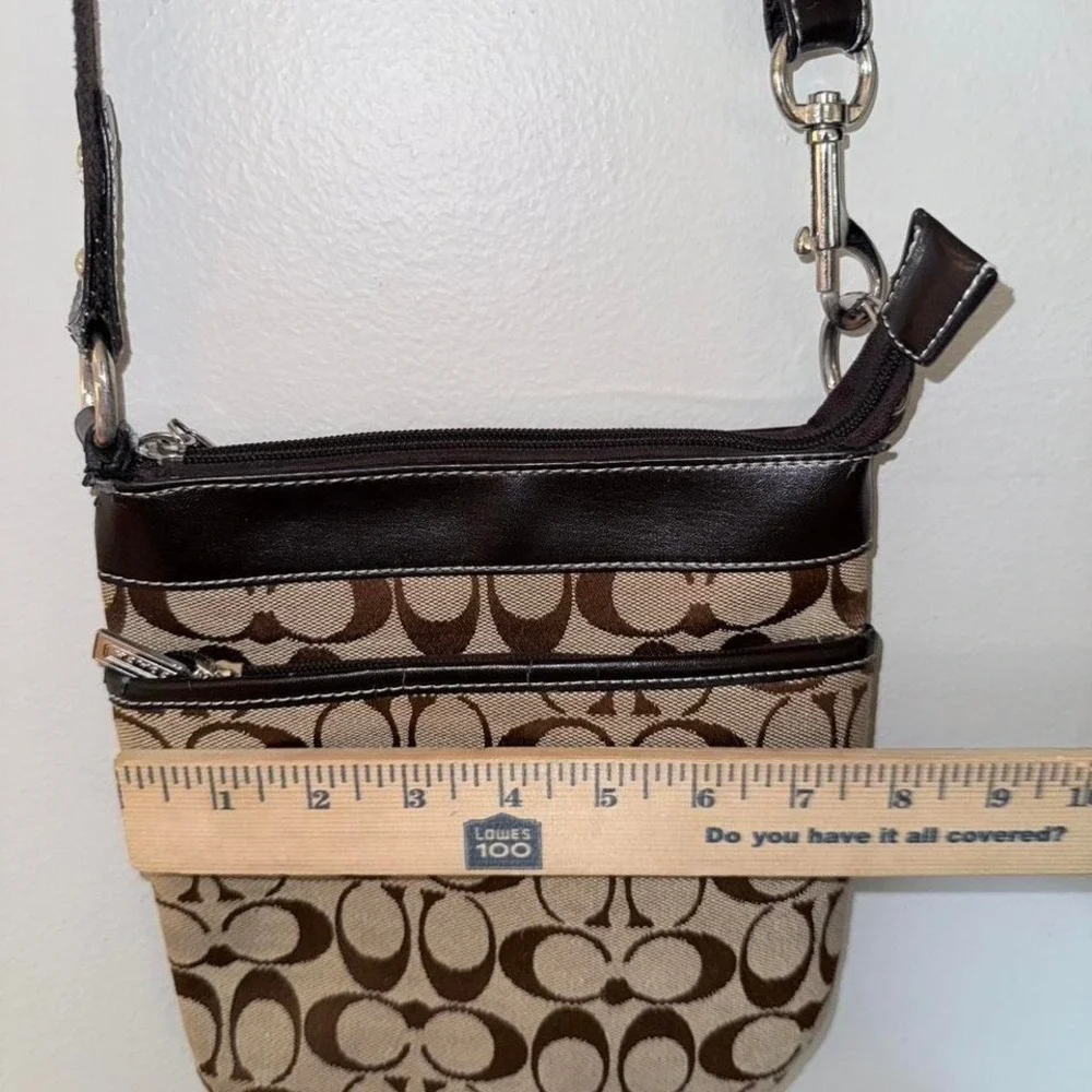 Coach brown crossbody bag‎ with adjustable strap Y2K